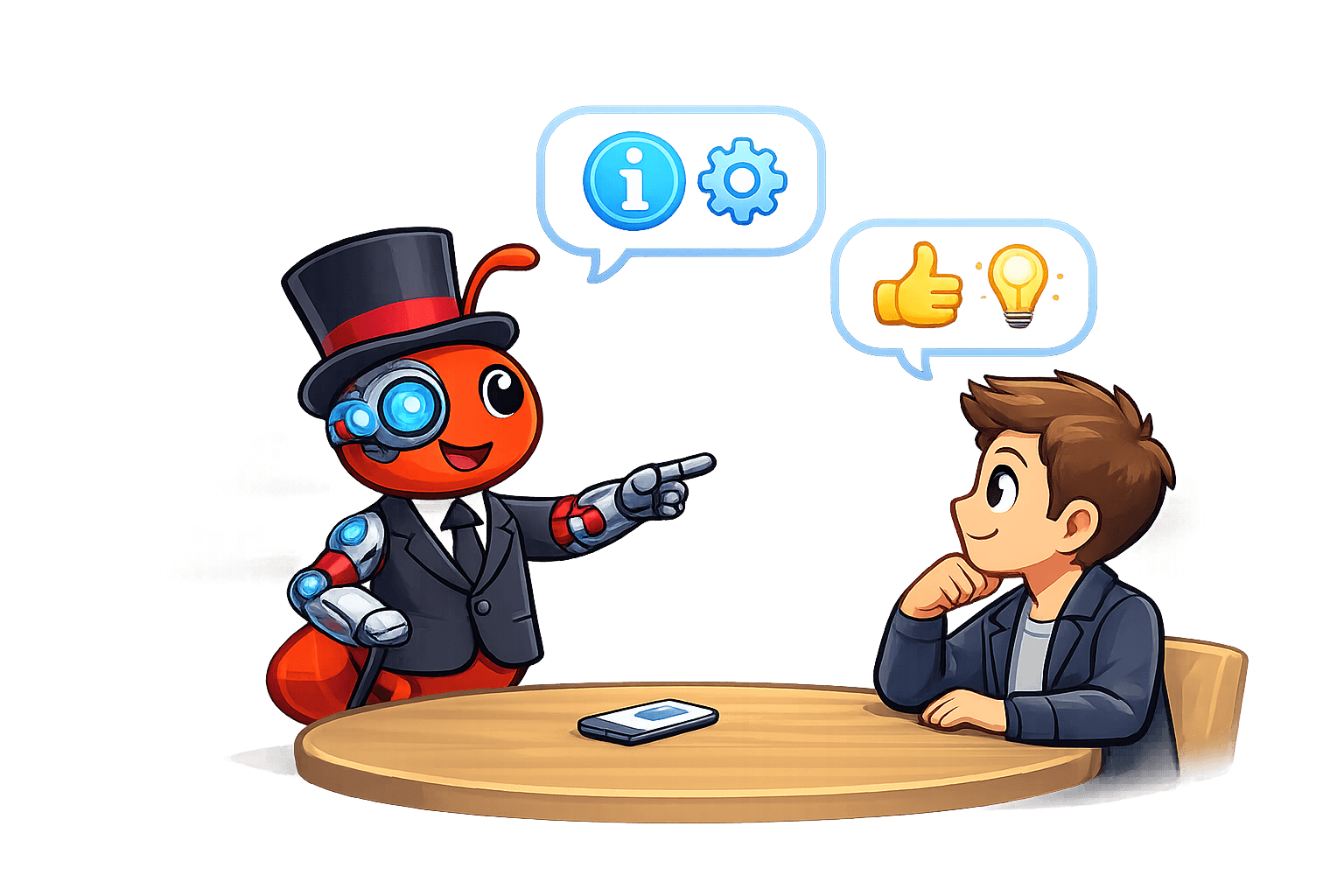 AI assistant illustration